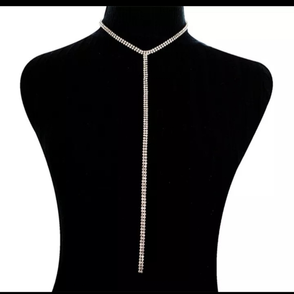 🎀Long Sparkling Rhinestone Multilayered Necklace - Picture 5 of 7